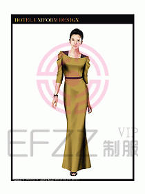 西餐咨客制服設計圖331